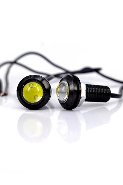 gürlerotoaksesuar Kartal Göz Led 12v 18mm Ayna Altı Led Lamba 2 Adet Ortam Ay...