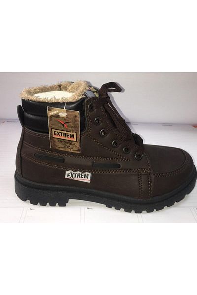 Önder Men's Brown Wool Kids Boots