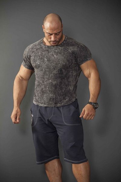 Big Sam Anthracite Slim Fit T-Shirt 2876