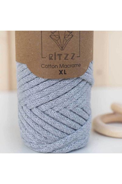 Ritzz Flat Cotton Macrame Xl // 008 // Ανοιχτό Γκρι
