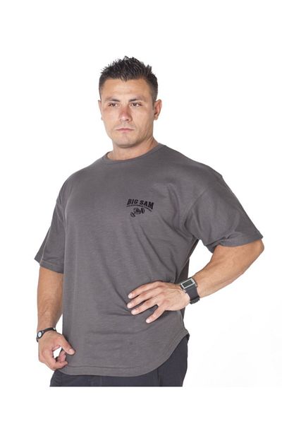 Big Sam Anthracite Comfortable Cut Cotton T-Shirt 2642