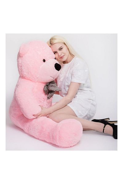Kuki's Spielzeug Kuki Toy 130 Cm Pink Plush Bear