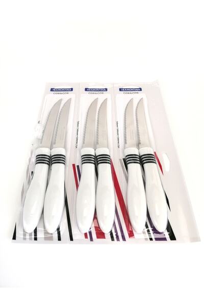 TRAMONTINA Lazer Kesim Et-biftek Bıçağı- 6 Adet-beyaz