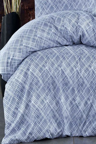 MAJESTE Diplomatic Home Gold Ranforce Duvet Cover Set Batik Series Crystal Pattern-1124 Gray