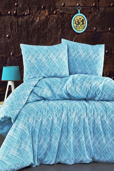 MAJESTE Diplomatic Home Gold Ranforce Duvet Cover Set Batik Series Crystal Pattern-1124 Mint