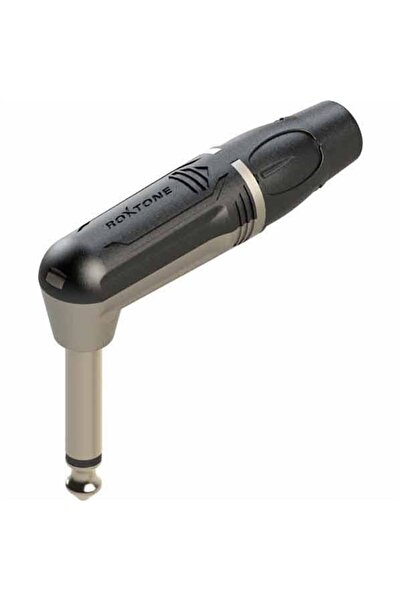 Roxtone 6.3mm L Tipi Mono Metal Gitar Jak Erkek - 10adet