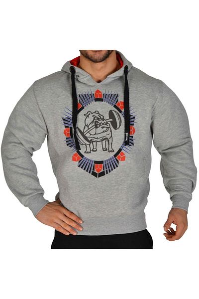 Big Sam Hooded Gray Winter Sweater 4697