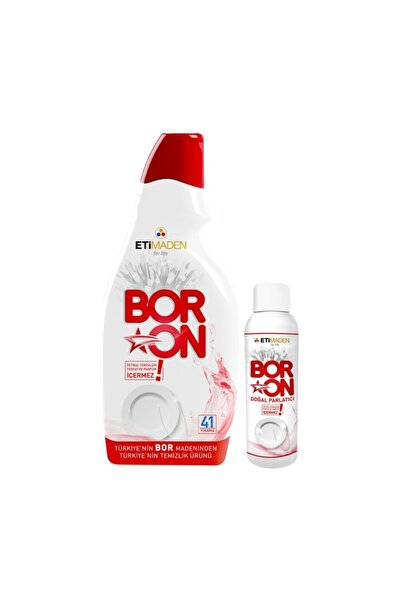 Boron جل منظف لغسالة الأطباق 820 مل + مساعد الشطف 110 مل