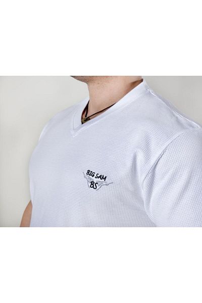 Big Sam تي شيرت قطن أبيض 2727