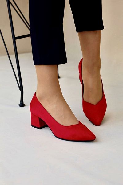 LDÇ Women's High Heel Shoes-p. Red