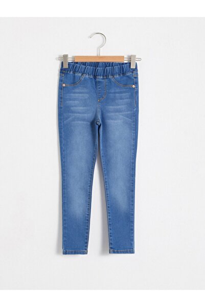 LC Waikiki Kız Çocuk Mavi Düz Jean