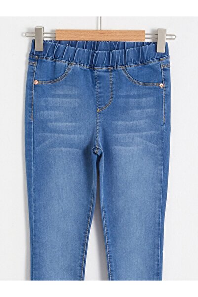 LC Waikiki Kız Çocuk Mavi Düz Jean