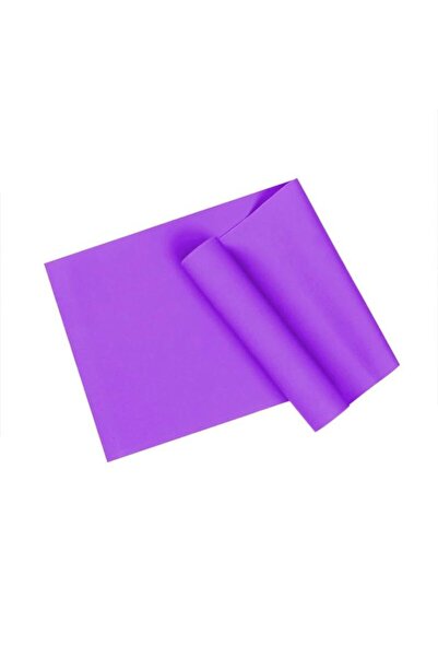 Leyaton Pilates Bandı Jimnastik Plates Lastiği 150x15 Cm (sert) Mor