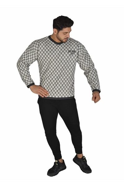 Big Sam Lumberjack Sweatshirt Checked Soft Textured 4643