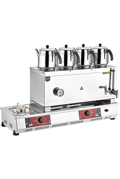 Remta 85 Model Dört Demlikli Lpg(tüplü) Çay Ocağı 43 Lt.- 4 Adet Demlik N14 Ç...