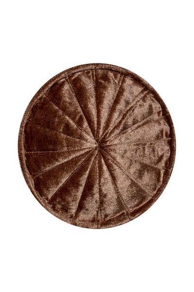 şahinbak Brown Velvet - Skullcap and Molded Fabric (T021)