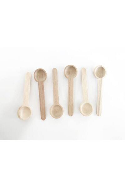 Woodeso 6-Piece Wooden Spice Spoon - Spice Shovel Mini