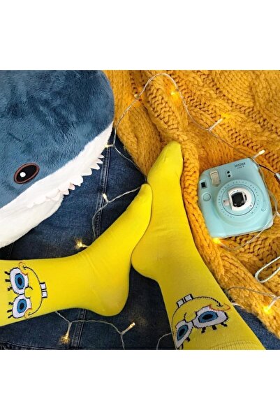 Genel Markalar Sünger Bob Sarı Unısex Çorap