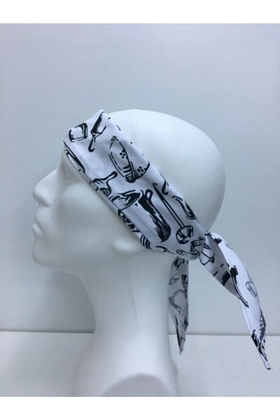 ADALILAR İŞ ELBİSELERİ Cook Cap Hat Bandana (μοτίβο κουζίνας)