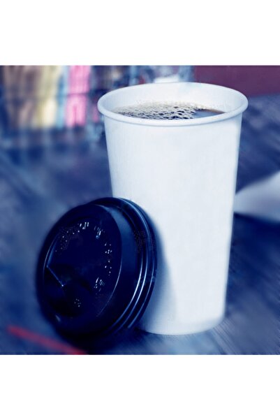 14Süs 14 Oz Karton Bardak + Kapak Set 100 Adet