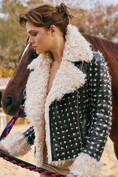 Hypnos Koyun Kürkü Safari Ceket