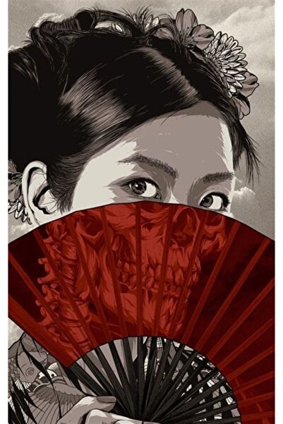 Genel Markalar Yelpazeli Japon Kız Marcel Sanat Elmas Mozaik Puzzle Tablo (36...