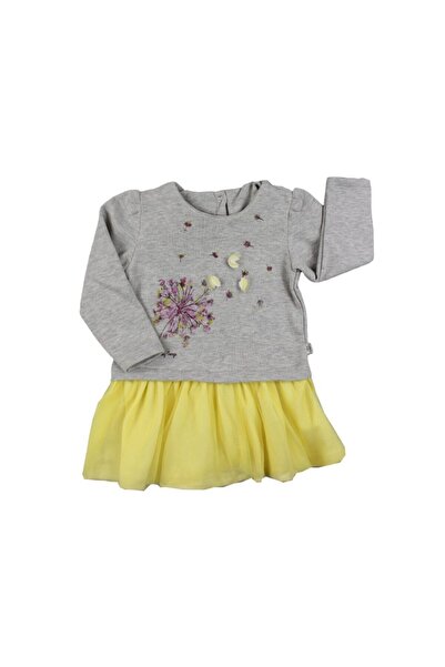 Tongs Baby Girl Floral Printed Tulle Sweat Dress