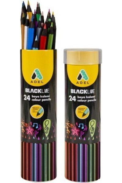 Adel Blackline Metal Tube Paint Pen 24 Colors Full Size