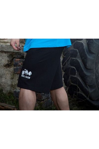 Big Sam Black Slit Combat Training Shorts 1417