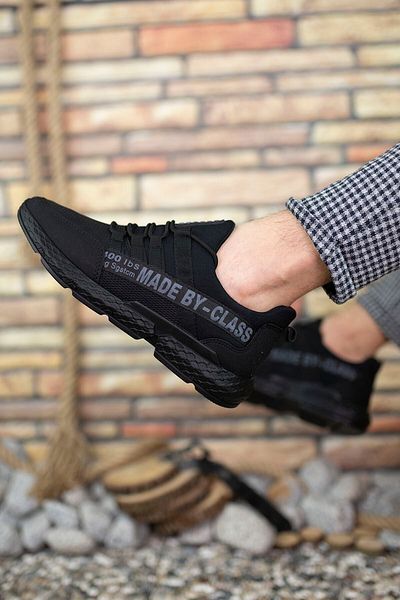 Riccon Schwarze Ledersneakers für Herren 0012santo