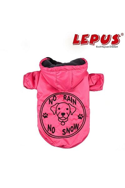 Lepus Small Breed Dog Raincoat Coat Fuchsia Large