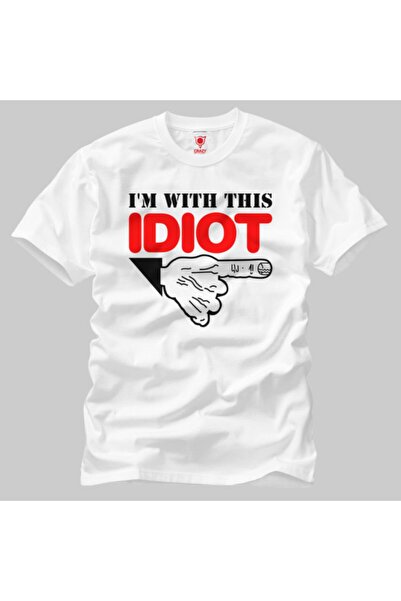 Crazy Чоловічий футболка - модель «I'm With This Idiot»