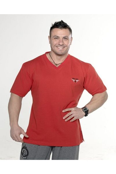 Big Sam Red Cotton T-Shirt 2726