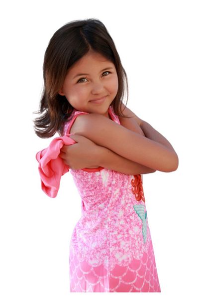 Emayo Girl's Pink Swimsuit