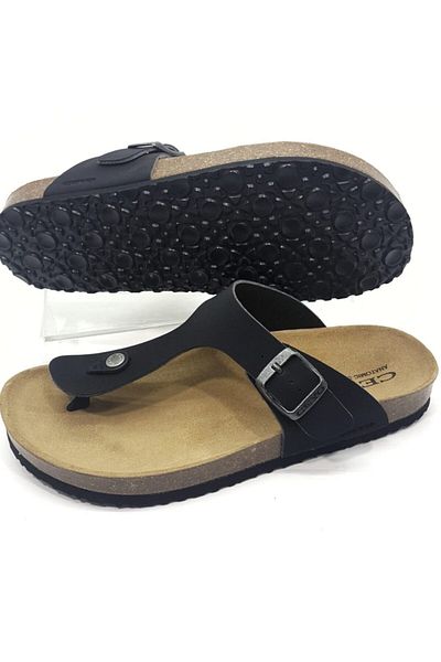 Ceyo 9910-m Anatomical Flip Flops Black Men's Slippers