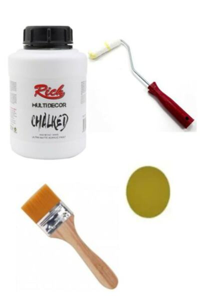Rich Multi Decor Chalked 1750 Cc Beyaz Rulo Set