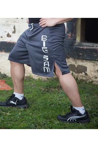 Big Sam Slit Gray Shorts 1415