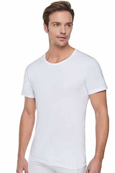 Tutku Чоловіча біла футболка великого розміру з круглим вирізом, 6 штук в економічній упаковці