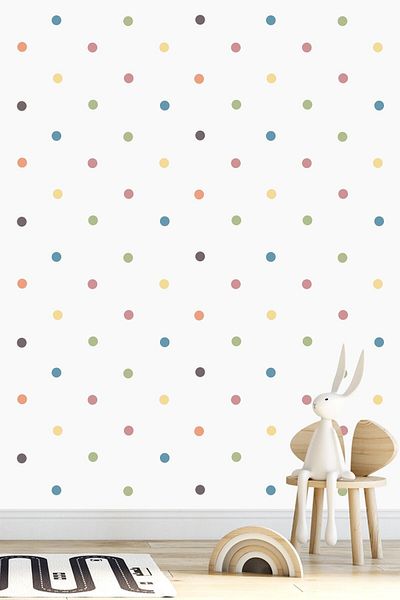 Walldeco 204 de autocolante de perete rotunde colorate