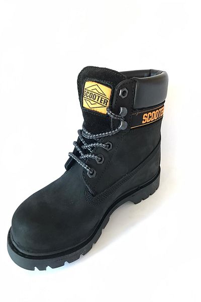 Scooter 5130 Nubuck Μαύρες Μπότες