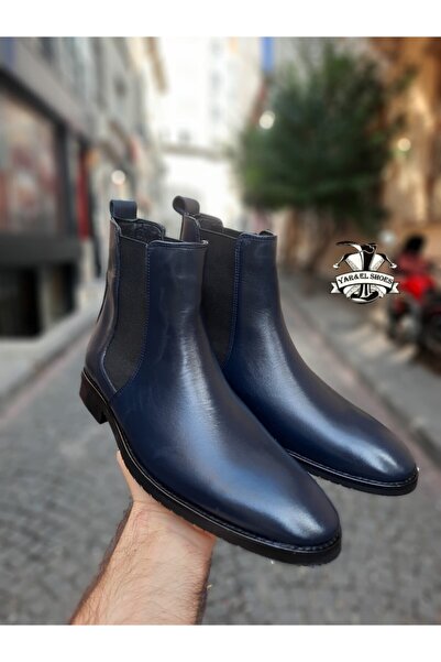YAREL AYAKKABI Erkek Lastikli Chelsea Hakiki Deri Bot