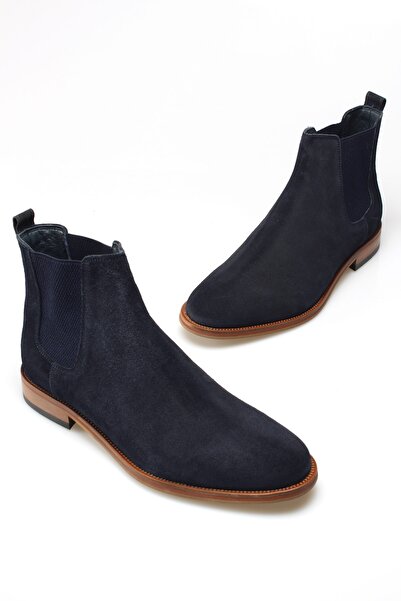 Alba Lacivert Hakiki Deri Erkek Chelsea Bot