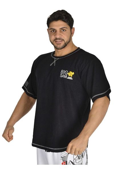 Big Sam Black Towel Training T-Shirt Big Sam 3199