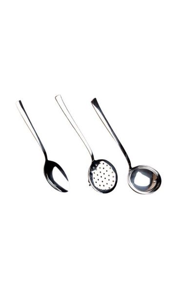 Nehir Sea 3-Piece Service Set Ladle + Colander + Serving Spoon