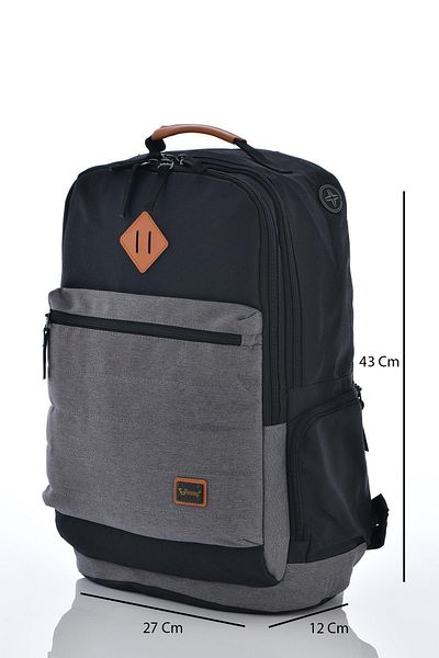 ÇÇS 51230 Backpack Black-Grey