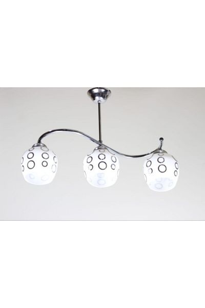 Uçar Modern S 3-Piece Chandelier Chrome