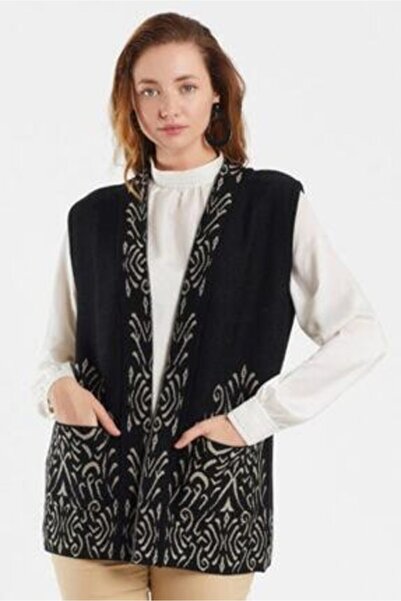 Uludağ Triko Women's Gun Knitwear Vest 1218