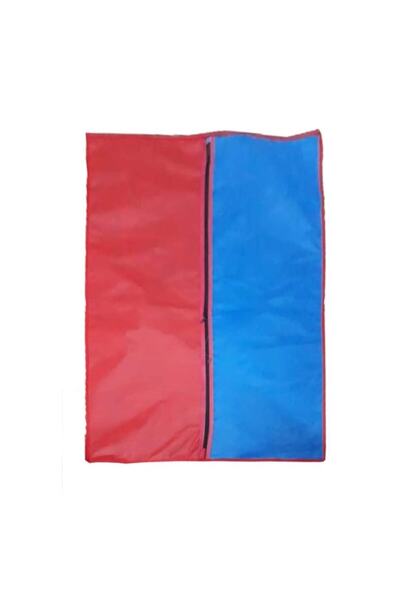 LEADER TRADE Zippered Red-Blue Clothes Cover 3 Pieces 60 X 90 cm