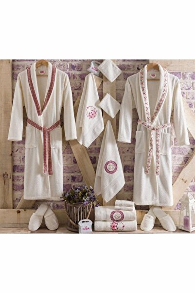 Nurpak Meltem 16 Piece Family Bathrobe Set