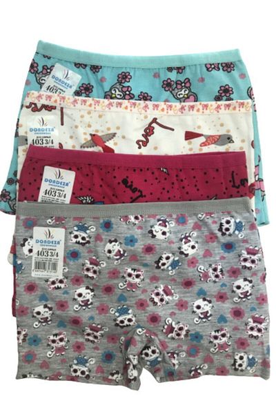 Dondeza Girl's Red Boxer 4 Pack